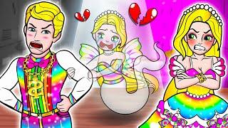 [paper dolls] Ghost Rapunzel Bring Love To Mother and Father  | Rapunzel Family