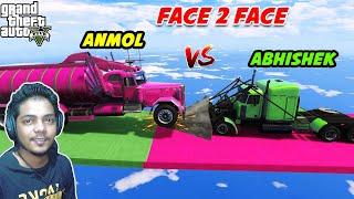 GTA 5 | FUNNY FACE TO FACE RACE WITH @AbhishekkzGaming @sachingamingtv8251 | ANMOL GAMEX