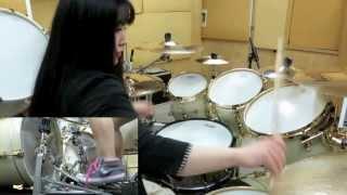 ARCH ENEMY "Dark Insanity" drum cover by Fumie Abe