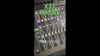 X32 Hacks - Using DCA’s on the Behringer X32 #shorts