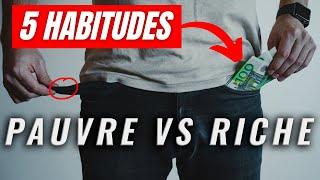 5 Habitudes Des Riches Différentes Des Pauvres