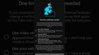 why can't I pin comments without verification #youtube