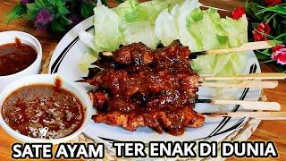 RESEP SATE AYAM BUMBU KACANG TERENAK DI DUNIA // SATE INDONESIA