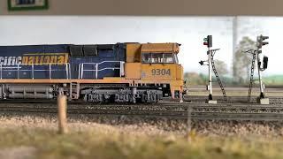 HO Scale Auscision Coal Train Departing with DCC Sound and Weathering