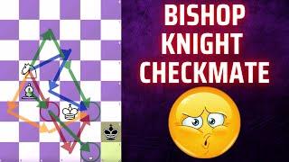 How to Checkmate with Bishop and Knight? TOUGHEST Checkmate EASY Trick! Chess Endgame Tutorial