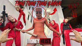 MONEY HEIST vs TUNG TUNG TUNG SAHUR ESCAPING 1.0 | Parkour POV HORROR Movie Chase