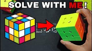 Live · Solve a Rubik's cube  | with CuberDeep