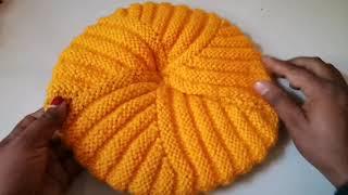 new cap design for ladies and gents/topi banane ka tarika/ cap knitting tutorial/best topi ki bunai
