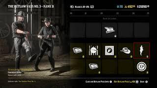 ALL OUTLAW PASS SEASON 3 REWARDS (rdr2)