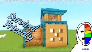 How to build a survival friendly house in minecraft hardcore #minecraft #sound #caput