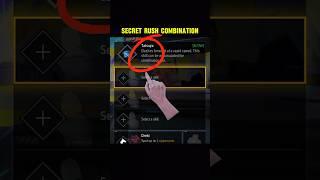 NEW SECRET RUSH CHARACTER SKILL COMBO FOR CS RANK GRANDMASTER PUSHl #shorts #freefire