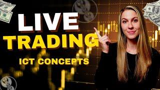 REALLY TOUGH MORNING. NO FOLLOW THROUGH -4PTS $ES ...DAY TRADING LIVE USING ICT CONCEPTS |  6/4/2025
