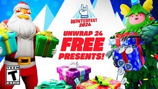 Fortnite Winterfest 2024! (ALL PRESENTS)