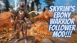 Skyrim's Ebony Warrior Follower Mod! Spoiler Alert It's Awesome!