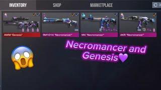 All Necromancer skins and awm Genesis                          #gamplay #standoff2 #edit #skins