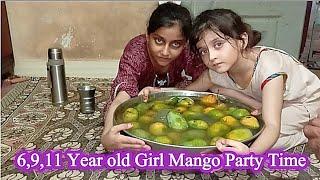 6,9,11 Year old Girl Mango Party Time | Diaper | Diaper Girl | Darvesh | Viral Video | New Video