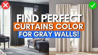 What Color Curtains Go With Gray Walls | Wall Curtains Ideas