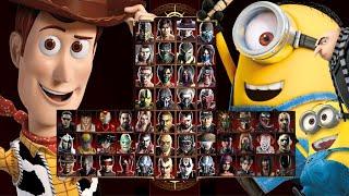 Mortal Kombat 9 - WOODY TOY STORY & MINIONS - Expert Tag Ladder - Gameplay @(1080p) - 60ᶠᵖˢ 