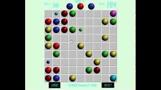 Atomic Lines 98 logical, step-by-step game, three in a row, four or five-in-a-row online game