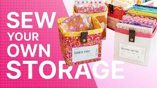 Fast and Easy Fabric Storage System Tutorial - Store Fat Quarters in Ikea Billys