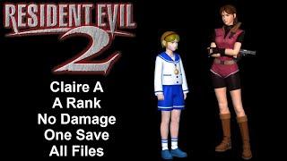 Resident Evil 2 - Claire A No Damage Walkthrough (PSX)