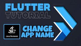 Change App Name in Flutter