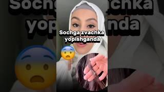 Sochga zvachka yopishsa uni onson chiqarish usuli#new #shortsvideo #viral #lifehacks #top