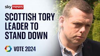 Scottish Tory leader Douglas Ross to resign after general election