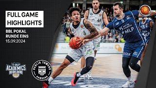 MLP Academics Heidelberg vs. Veolia Towers Hamburg - Game Highlights - BBL Pokal 1. Runde - 15.9.24