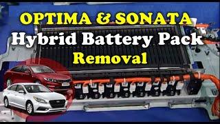 Optima & Sonata Hybrid Battery Pack Removal & Disassembly - KIA and Hyundai Hybrid Cars