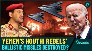 Yemen Sana'a Bombed: U.S-UK Unleash B-2 Stealth Bombers On Houthis Weapons Depots | Shocking Video