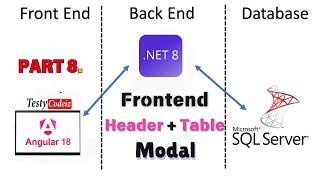 Angular 18 CRUD with ASP.NET Core Web API using Entity Framework Core | Angular Components | Modal