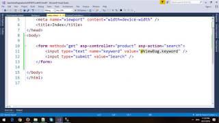 Search and Pagination in ASP.NET Core MVC and Entity Framework