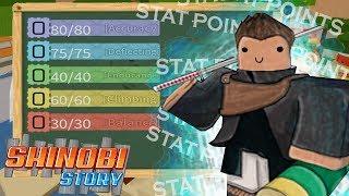 ROBLOX- Shinobi Story: Stat Training Guide (Fastest Way To Max Out All Stats)