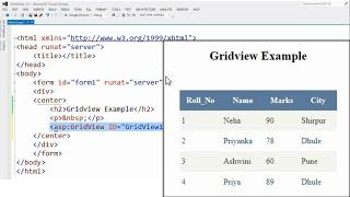 ASP.NET GridView | retrieve data from database and show it into GridView