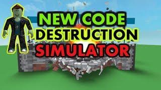 NEW CODE | DESTRUCTION SIMULATOR | ROBLOX