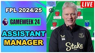 FPL Double Gameweek 24: ASSISTANT MANAGER | DGW25 Announced! | Fantasy Premier League Tips 2024/25