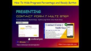 Contact Form 7 Multi Step By MGScoder | Tutorial How To Hide Progress Percentage and Ready Button