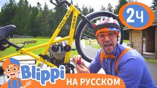 Катаемся на Велосипеде с Блиппи | Изучай этот мир вместе с Блиппи | Blippi Russian