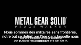 Metal Gear Solid : Peace Walker " Big boss speech" (French sub)