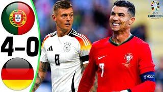 Portugal vs Germany 4-0 - All Goals and Highlights 2024  RONALDO