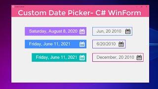 Custom DateTimePicker - WinForm C#