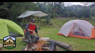 ACAMPANDO UNA NOCHE - PROBANDO NUEVA TIENDA- POLLO A LA LEÑA