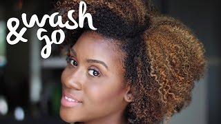 Wash & Go Tutorial  for Medium Length Natural Hair| iknowlee