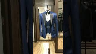 Custom Blue Suede Tuxedo | Andre Emilio | #Wedding #tuxedo | #Suits for men | Free Shipping