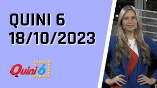 Quini 6 en vivo 18/10/2023 / Resultados del sorteo quini 6 del Miércoles 18 de Octubre del 2023