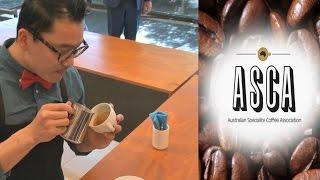 2015 Australian Latte Art Champion Caleb Cha