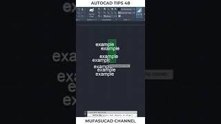 AutoCAD Tips 48 Align Text #Shorts