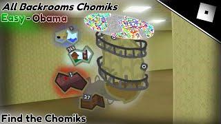 How to find ALL BACKROOMS CHOMIKS in FIND THE CHOMIKS || Roblox