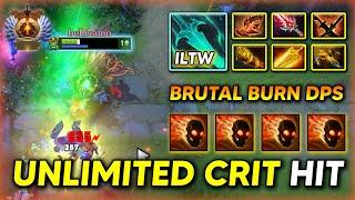 UNLIMITED CRIT HIT CARRY By iLTW Wraith King Radiance + Bloodthorn Build Brutal Burn DPS DOTA 2